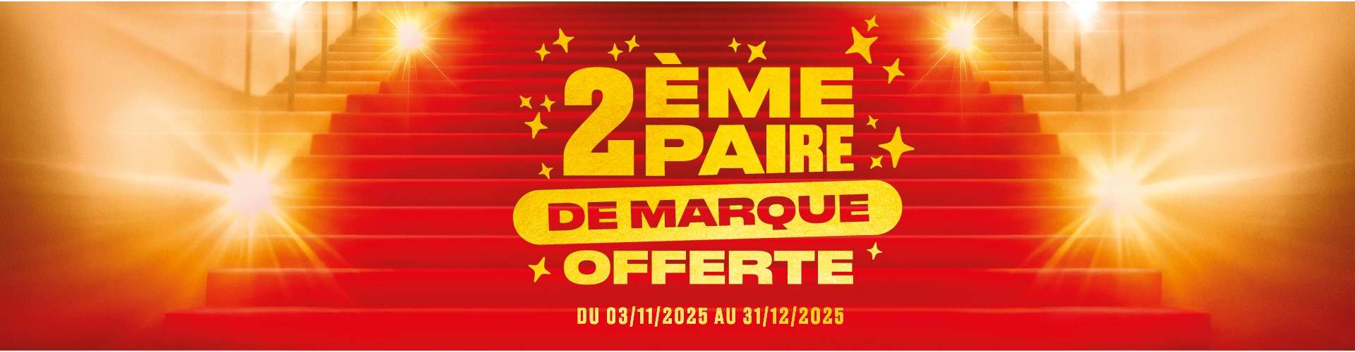 Profitez de l’offre « 2ᵉ paire de marque offerte » chez Optic 2000